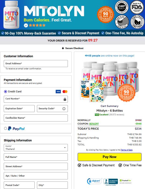 Get Mitolyn From The Official Website Secure Order Page